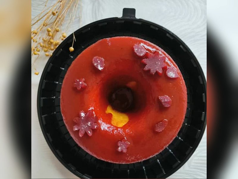 Bolo de Fubá com Goiabada
